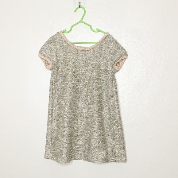 Splendid Girls Metallic Tweed Short‎ Sleeve Mini Dress 6X - Picture 2 of 8